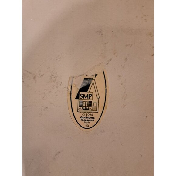 VTG SMOKY MOUNTAIN POTTERY Happiness is Being Owned by the Dogs Hanging Plaque - Picture 3 of 3